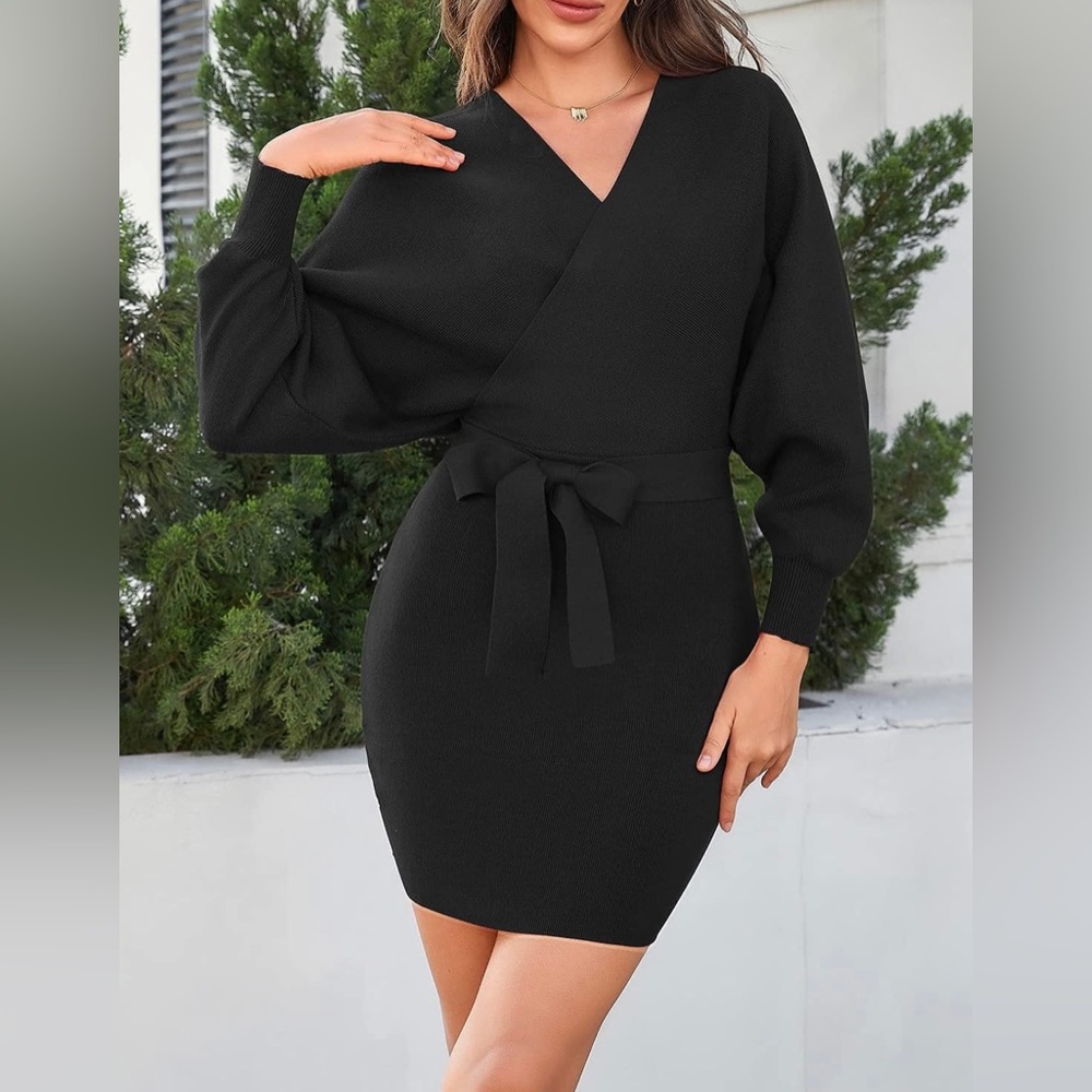 Black Knit Dress